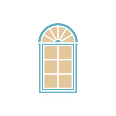 Kapı Simgesi Vektör Şablonu Çizim Tasarımı