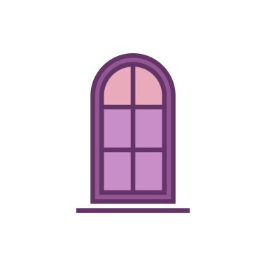 Kapı Simgesi Vektör Şablonu Çizim Tasarımı