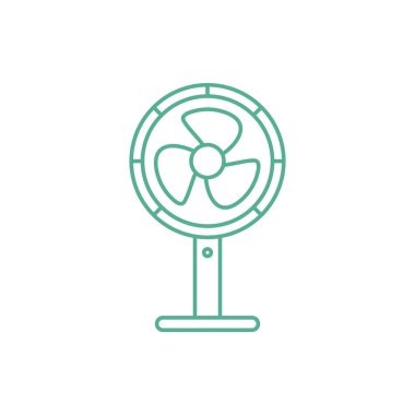 Fan Simgesi Vektör Şablonu Çizim Tasarımı