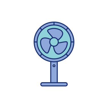 Fan Simgesi Vektör Şablonu Çizim Tasarımı