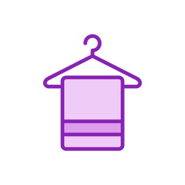 Askı ve Havlu Simgesi Vektör Şablonu