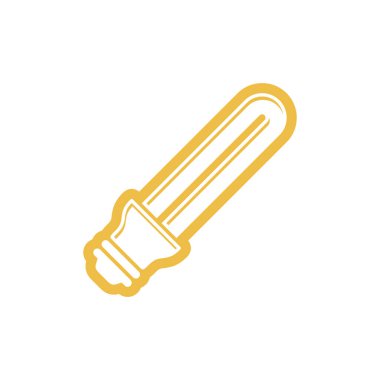 Ekonomik Ampul Simgesi Vektör Şablonu