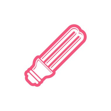 Ekonomik Ampul Simgesi Vektör Şablonu