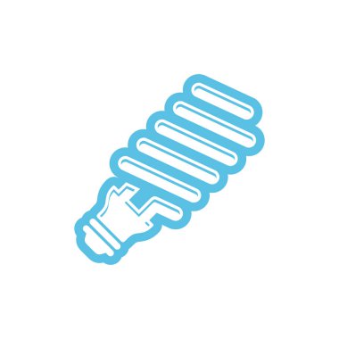 Ekonomik Ampul Simgesi Vektör Şablonu