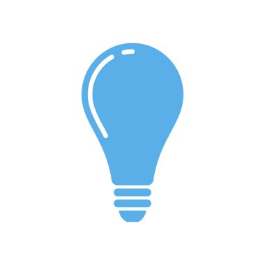 Ampul Lambası Simge Vektör Şablonu Çizim Tasarımı