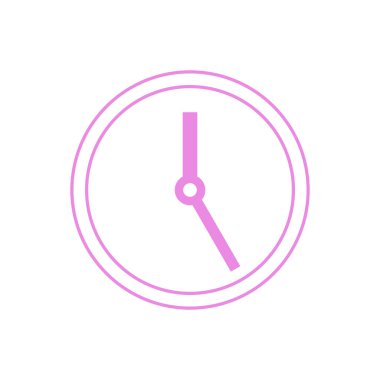 Saat Simgesi Vektör Düz Tasarım İllüstrasyon Tasarımı