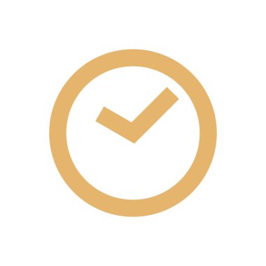 Saat Simgesi Vektör Düz Tasarım İllüstrasyon Tasarımı