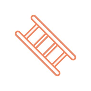 Merdiven Simgesi Vektör Şablonu Çizim Tasarımı