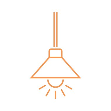 Lamba Simgesi Vektör Şablonu Çizimi Asılıyor