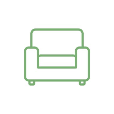 Koltuk Koltuğu Simgesi Vektör Şablonu Çizim Tasarımı