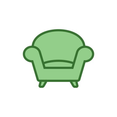 Koltuk Koltuğu Simgesi Vektör Şablonu Çizim Tasarımı