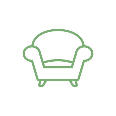 Koltuk Koltuğu Simgesi Vektör Şablonu Çizim Tasarımı