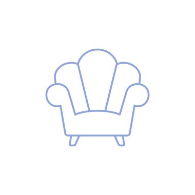 Koltuk Koltuğu Simgesi Vektör Şablonu Çizim Tasarımı