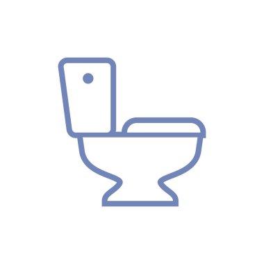 Tuvalet Simgesi Şablonu Çizim Tasarımı