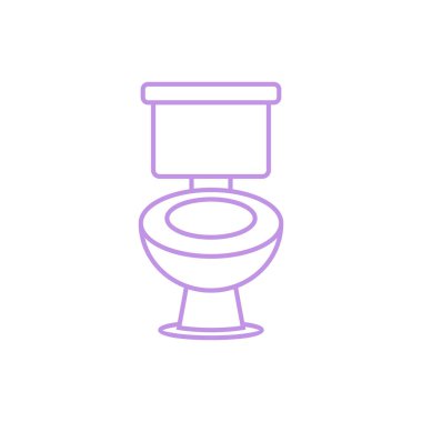 Tuvalet Simgesi Şablonu Çizim Tasarımı