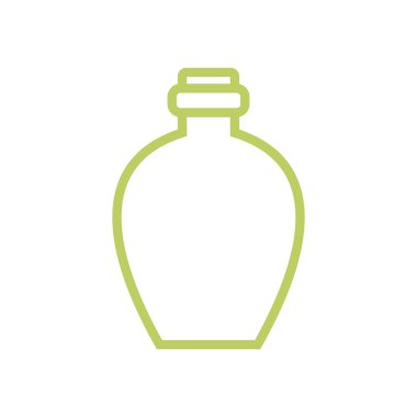 Şişe Simgesi Vektör Şablonu Çizim Tasarımı