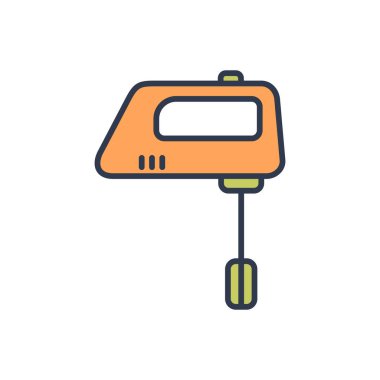 Karıştırıcı Simgesi Vektör Şablonu Çizim Tasarımı