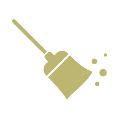 Süpürge Temizleme Servisi Simge Vektör Şablonu EPS 10