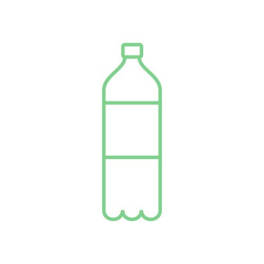 Soda Şişesi Simgesi Vektör Şablonu Çizim Tasarımı