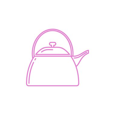 Kettle Simge Vektör Şablonu Çizim Tasarımı