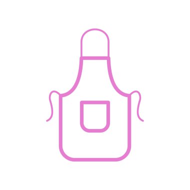 Şef Önlük Simgesi Vektör Şablonu Çizim Tasarımı