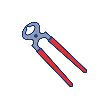 Pense Kesme Simgesi Vektör Şablonu Çizim Tasarımı