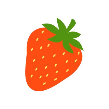 Strawberry Icon Template Illustration Design