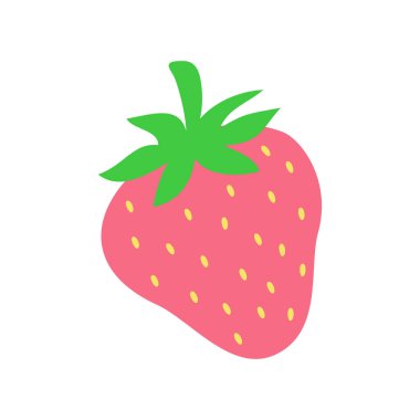 Strawberry Icon Template Illustration Design