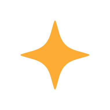 Star Shape Decoration Icon Template Illustration Design