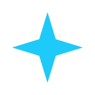 Star Shape Decoration Icon Template Illustration Design