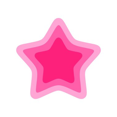 Star Shape Decoration Icon Template Illustration Design