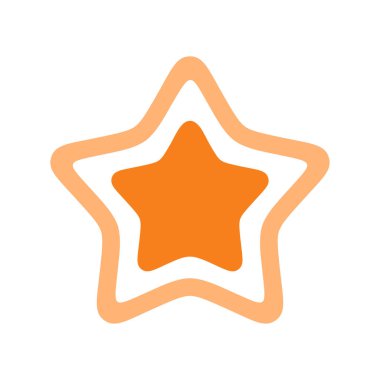 Star Shape Decoration Icon Template Illustration Design