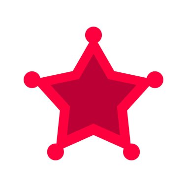 Star Shape Decoration Icon Template Illustration Design