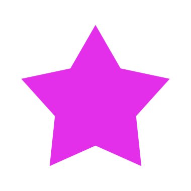 Star Shape Decoration Icon Template Illustration Design