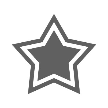 Star Shape Decoration Icon Template Illustration Design