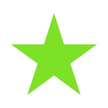 Star Shape Decoration Icon Template Illustration Design