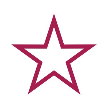 Star Shape Decoration Icon Template Illustration Design