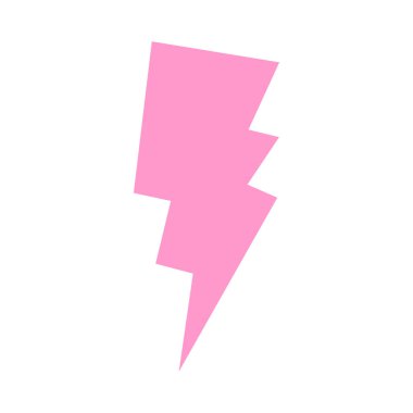 Soyut Yıldırım Dekorasyonu Vektör Şablonu Çizim Tasarımı