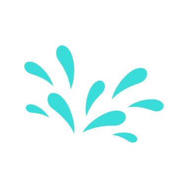 Suyu soyut dekoratif grafik vektör şablonuna sıçrat