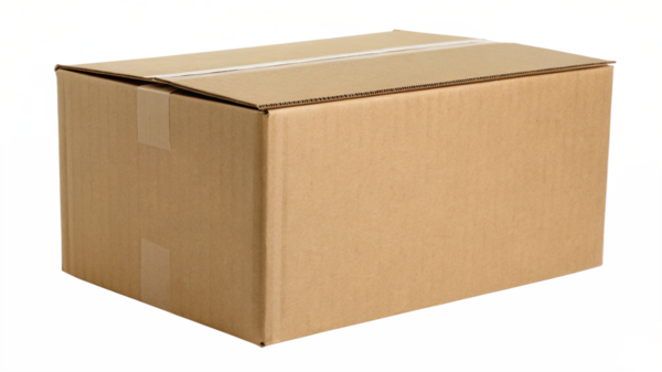 Karton kutu, saydam arkaplanı izole etti