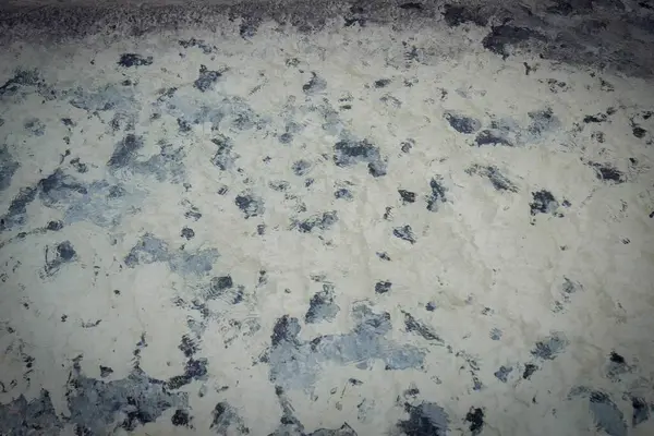 Beyaz ve gri tonlarda, ince mavi yansımaları ve tatlı su dalgalanmaları olan organik soyut desen.