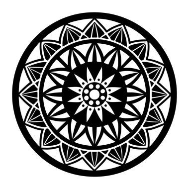 Karmaşık Mandala Tasarımı - 124; Tişörtler, Ev Dekoru ve Daha fazlası için Yüksek Kalite Vektör Sanatı