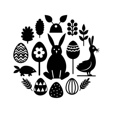 Ultimate Easter Holiday Silhouette Bundle clipart