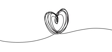 Beyaz arkaplandaki çizgi sanatını sev