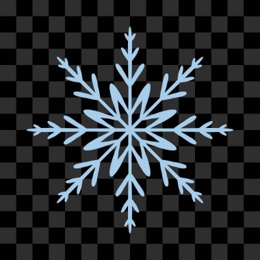 İzole kar çiçeği elementlerinin basit bir illüstrasyon tarzında resmedilmesi
