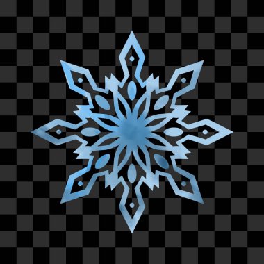 Tasarım amaçları için kar tanesi elementlerinin basit bir illüstrasyon tarzında resmedilmesiName