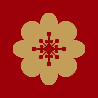 Çin Yeni Yılı ve Yeni Yıl için simgelerin çizimi