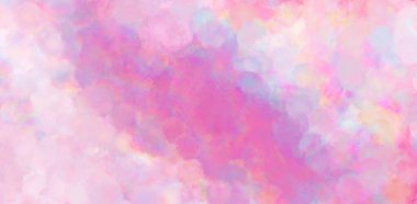 Soyut parlak ve parlak sevimli pembe suluboya arka plan, güzel ve açık renkli arka plan, kağıt dokusu ve lekeleri olan açık pembe soyut suluboya arkaplan.