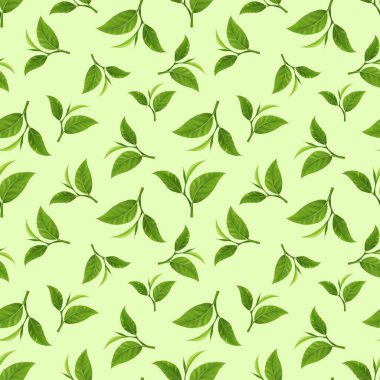 Yarı gerçekçi, kusursuz çay yaprağı deseni. El yapımı yaprak deseni. Beyaz arka planda yaprak izole edilmiş. Bahar, yaz, sonbahar mevsimi konsepti, Paskalya, doğa. Kart, baskı ve kapak için tasarım . 