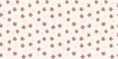 Kapaklar, notlar, yumuşak arkaplan rengi için sevimli ve eşsiz çiçek desenli arka plan.